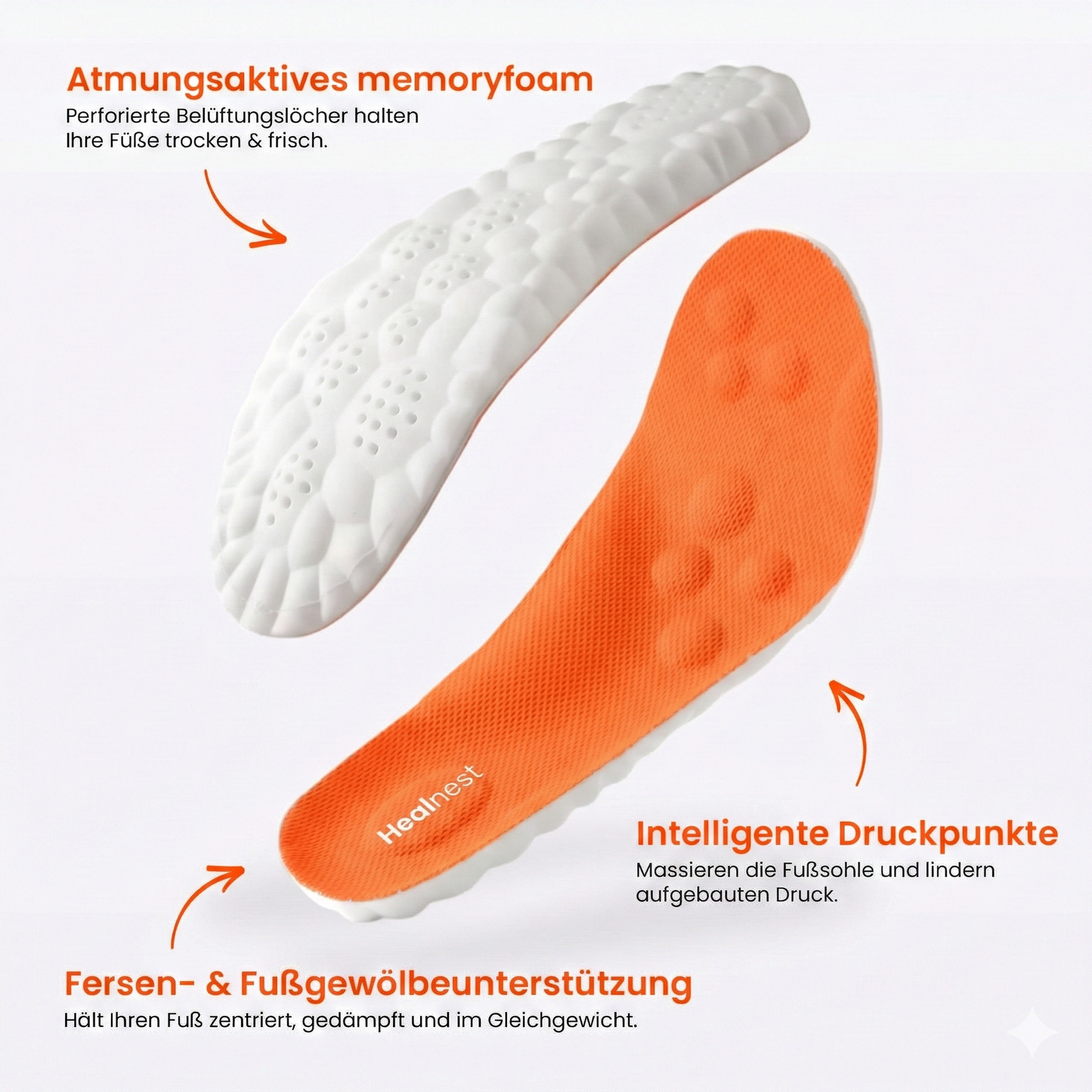 Innovative Massage-Einlegesohlen